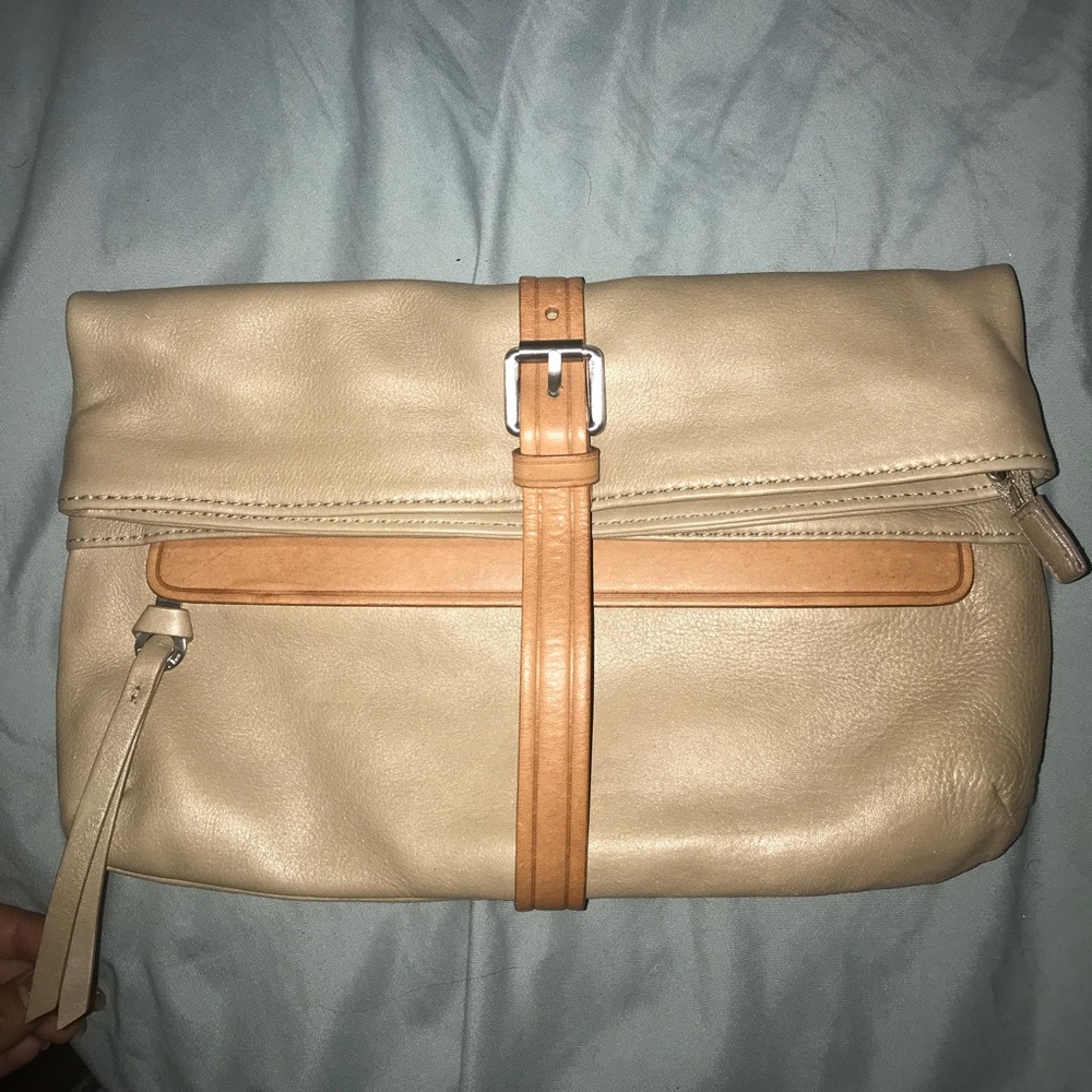 Christopher kon leather clutch